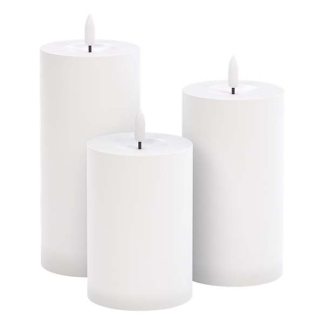 Goobay Led kaars | Goobay | 10, 12.5, 15 cm | 3 stuks (Bewegende vlam, Batterij, Timer, Binnen/Buiten, Wit) 64786 K170103341 - 2