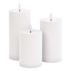 Goobay Led kaars | Goobay | 10, 12.5, 15 cm | 3 stuks (Bewegende vlam, Batterij, Timer, Binnen/Buiten, Wit) 64786 K170103341 - 2