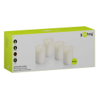 Goobay Led kaars | Goobay | 7.5 x 10 cm | 4 stuks (Batterij, Timer, Wit) 77780 K170103339 - 5