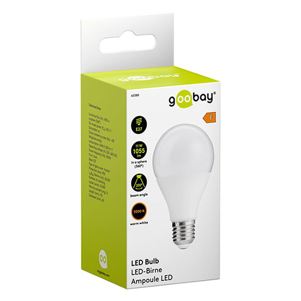 Goobay Led lamp E27 | Peer | Goobay (11W, 1055lm, 3000K) 65388 K170404225 - 2