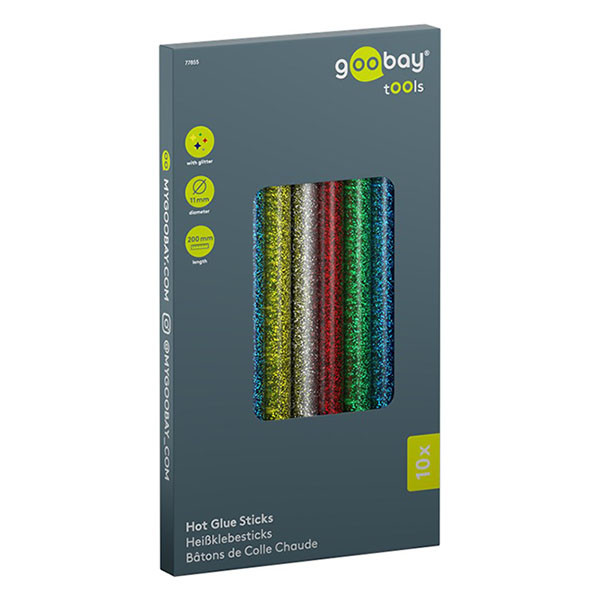 Goobay Lijmpatroon | Goobay | Ø 11 mm | 10 stuks (Glitter, Kleur) 77855 K100702635 - 2