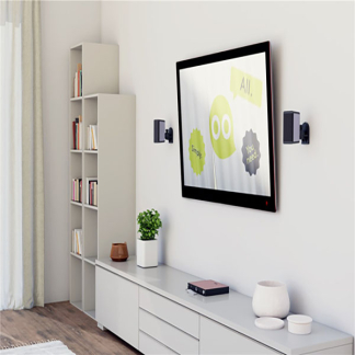 Goobay Luidspreker muurbeugel | Goobay | 2 stuks (Universeel, Zwenk- en kantelbaar, Staal, Max. 3.5 kg, Zwart) 49393 K101501157 - 9