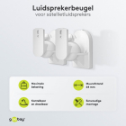 Goobay Luidspreker muurbeugel | Goobay | 2 stuks (Universeel, Zwenk en kantelbaar, Max. 3.5 kg, Wit) 49394 K101501158 - 3