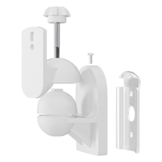 Goobay Luidspreker muurbeugel | Goobay | 4 stuks (Max 3.5 kg, Zwenk- en kantelbaar, Wit) 49392 K170103461 - 2
