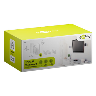 Goobay Luidspreker muurbeugel | Goobay | 4 stuks (Max 3.5 kg, Zwenk- en kantelbaar, Wit) 49392 K170103461 - 3