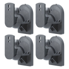 Goobay Luidspreker muurbeugel | Goobay | 4 stuks (Max 3.5 kg, Zwenk- en kantelbaar, Zwart) 49391 K170103460 - 1