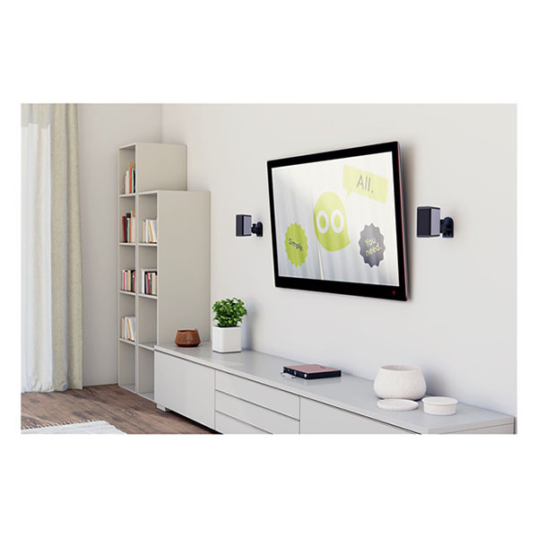 Goobay Luidspreker muurbeugel | Goobay | 4 stuks (Max 3.5 kg, Zwenk- en kantelbaar, Zwart) 49391 K170103460 - 4