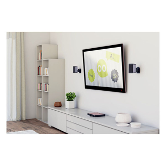 Goobay Luidspreker muurbeugel | Goobay | 4 stuks (Max 3.5 kg, Zwenk- en kantelbaar, Zwart) 49391 K170103460 - 4