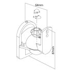 Goobay Luidspreker muurbeugel | Goobay | 4 stuks (Max 3.5 kg, Zwenk- en kantelbaar, Zwart) 49391 K170103460 - 7