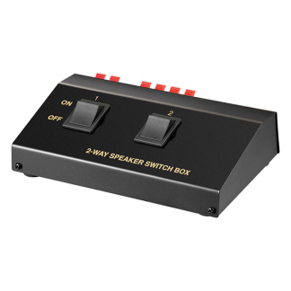 Goobay Luidspreker schakelaar | Goobay | 2 speakers (4 tot 8 Ohm, Klemaansluiting) 60928 K010411165