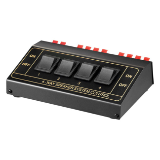 Goobay Luidspreker schakelaar | Goobay | 4 speakers (4 tot 8 Ohm, Klemaansluiting) 11934 K010411166