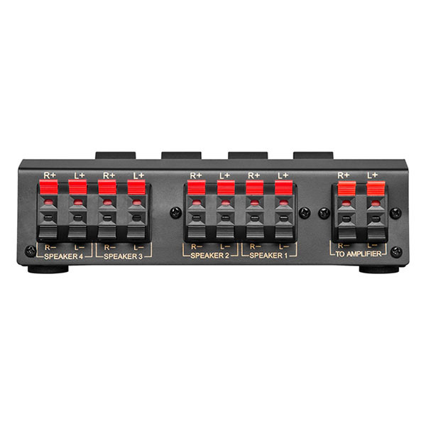 Goobay Luidspreker switch | Goobay | 4 speakers (4 tot 8 Ohm, Klemaansluiting) 11934 K010411166 - 2