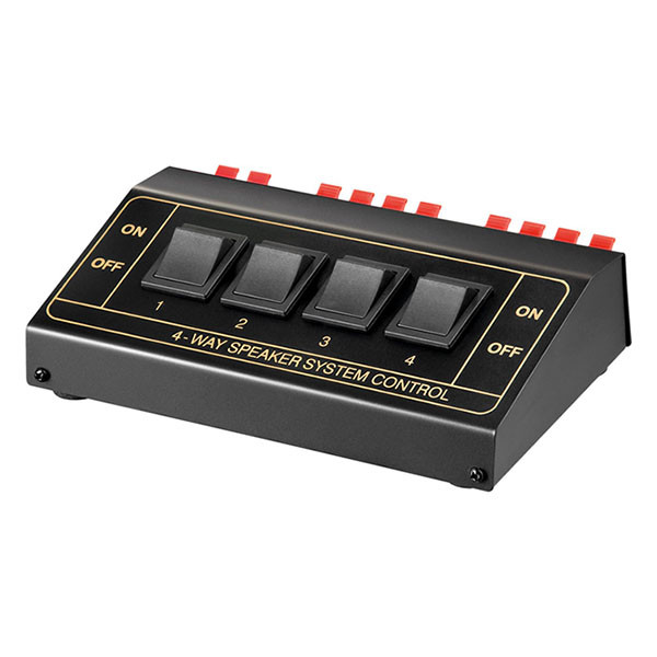 Goobay Luidspreker switch | Goobay | 4 speakers (4 tot 8 Ohm, Klemaansluiting) 11934 K010411166 - 1