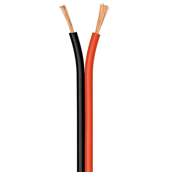 Goobay Luidsprekerkabel op rol | 10 meter (1.5 mm², CCA, Rood/Zwart) 67732 K010308356 - 1