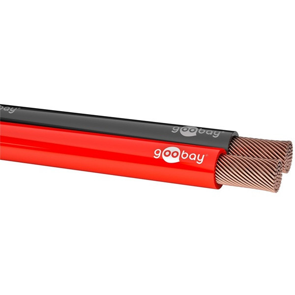 Goobay Luidsprekerkabel op rol | 10 meter (1.5 mm², CCA, Rood/Zwart) 67732 K010308356 - 3