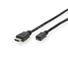 Micro HDMI naar HDMI kabel | Goobay | 1 meter (4K@60Hz, Verguld)