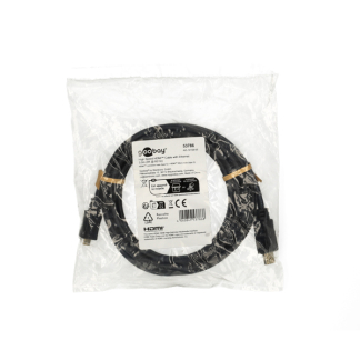 Goobay Micro HDMI naar HDMI kabel | Goobay | 3 meter (4K@60Hz, Verguld) 53786 K010214383 - 3