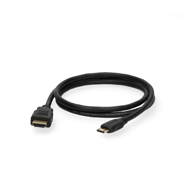 Goobay Mini HDMI naar HDMI kabel | Goobay | 1 meter (4K@60Hz, Ethernet, HDR, Verguld) 74081 K010214374 - 2