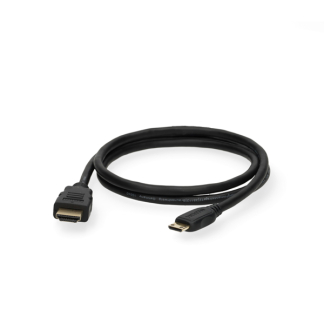 Goobay Mini HDMI naar HDMI kabel | Goobay | 1 meter (4K@60Hz, Ethernet, HDR, Verguld) 74081 K010214374 - 2