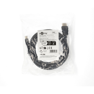 Goobay Mini HDMI naar HDMI kabel | Goobay | 3 meter (4K@60Hz, Ethernet, HDR, Verguld) 74084 K010214377 - 3
