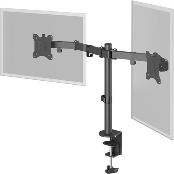 Goobay Monitorbeugel | Goobay | 17 tot 32 inch (Draai, zwenk en kantelbaar, 2 schermen, Max. 16 kg) 58529 K101501131 - 1