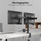 Goobay Monitorbeugel | Goobay | 17 tot 32 inch (Draai, zwenk en kantelbaar, 2 schermen, Max. 16 kg) 58529 K101501131 - 7