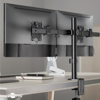 Goobay Monitorbeugel | Goobay | 17 tot 32 inch (Ergonomisch, Draai, zwenk en kantelbaar, 2 schermen, Max. 18 kg) 59394 K101501134 - 3