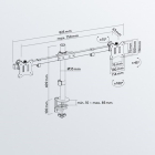 Goobay Monitorbeugel | Goobay | 17 tot 32 inch (Ergonomisch, Draai, zwenk en kantelbaar, 2 schermen, Max. 18 kg) 59394 K101501134 - 4