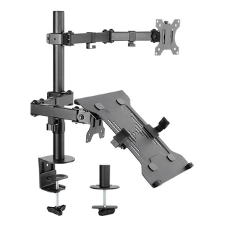 Goobay Monitorbeugels | Goobay | 13 tot 32 inch (Draai-, zwenk- en kantelbaar, Met laptopstandaard, Max. 12.5 kg) 70815 K170103459 - 2