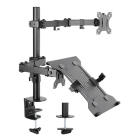 Goobay Monitorbeugels | Goobay | 13 tot 32 inch (Draai-, zwenk- en kantelbaar, Met laptopstandaard, Max. 12.5 kg) 70815 K170103459 - 2