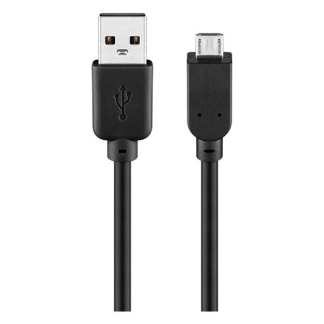 Goobay Motorola oplaadkabel | USB A ↔ Micro USB | 3 meter (USB 2.0, 4.5W, 480 Mbps, 100% koper, Zwart) 93920 CCGB60500BK30 CCGP60500BK30 Q010201015 - 3