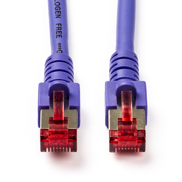 Goobay Netwerkkabel | Cat6 S/FTP | 10 meter (100% koper, LSZH, Paars) 93537 K5521.10 K010608259 - 1