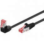 Netwerkkabel | Cat6 S/FTP | 5 meter (1x Haaks, Zwart)