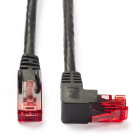 Netwerkkabel | Cat6 U/UTP | 5 meter (1x Haaks, Zwart)