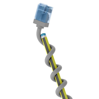 Goobay Netwerkkabel | Cat6a U/UTP | 0.15 meter (100% koper, LSZH, Slimline, Grijs) 74219 K060302400 - 2