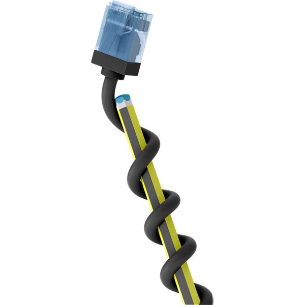 Goobay Netwerkkabel | Cat6a U/UTP | 15 meter (100% koper, LSZH, Slimline, Zwart) 74242 K060302419 - 2