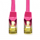 Netwerkkabel | Cat7 S/FTP | 0.25 meter (100% koper, LSZH, Roze)