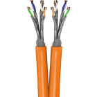 Goobay Netwerkkabel | Cat7a Duplex S/FTP | 50 meter | Goobay (Stugge kern, 100% koper, LSZH, Oranje) 75714 K170103356 - 1