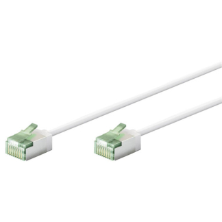 Goobay Netwerkkabel | Cat8 U/FTP | 0.15 meter (100% koper, LSZH, Slimline, Wit) 74357 K060302444 - 1