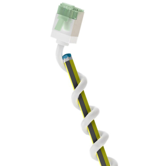 Goobay Netwerkkabel | Cat8 U/FTP | 0.15 meter (100% koper, LSZH, Slimline, Wit) 74357 K060302444 - 2