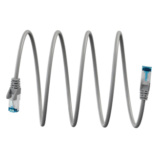 Goobay Netwerkkabel | Goobay | Cat6a S/FTP | 3 meter (100% koper, LSZH, Flexibel, Grijs) 79342 K000000071 - 2
