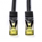 Netwerkkabel - Cat7 S/FTP - 0.5 meter (100% koper, LSZH, Zwart)