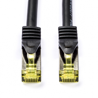 Goobay Netwerkkabel - Cat7 S/FTP - 1 meter (100% koper, LSZH, Zwart) 91590 EC020200150 MK7001.1B K010614070 - 