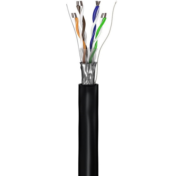 Goobay Netwerkkabel voor buiten | Cat5e F/UTP | 100 meter (Stugge kern) 57294 K010607554 - 1