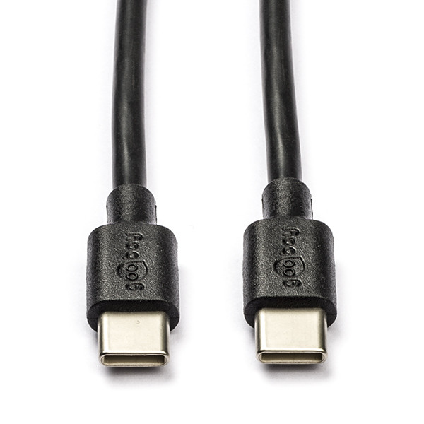 Goobay OnePlus  oplaadkabel | USB C ↔ USB C | 0.5 meter (USB 2.0, 60W, 480 Mbps, Zwart) 66316 F010214073 - 1