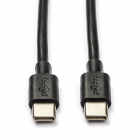 Goobay OnePlus  oplaadkabel | USB C ↔ USB C | 0.5 meter (USB 2.0, 60W, 480 Mbps, Zwart) 66316 F010214073 - 1