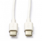 Goobay OnePlus oplaadkabel | USB C ↔ USB C | 2 meter (USB 2.0, 60W, 480 Mbps, Wit) 51244 F010214072 - 1