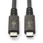 Goobay OnePlus oplaadkabel | USB C ↔ USB C 4 | 0.8 meter (40 Gbps, 100% koper, Power Delivery, 100 W, Thunderbolt 3) 60196 F010214199