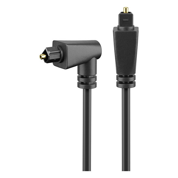 Goobay Optische kabel | M ↔ M | Toslink | Goobay | 2 meter (Haakse connector, draaibaar) 41595 K010411198 - 1