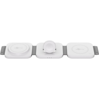 Goobay Opvouwbare draadloze oplader | Goobay | 3-in-1 (Qi,15W, Wit) 65312 K180107326 - 1